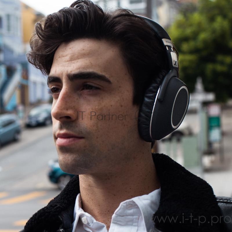 Наушники Sennheiser 508337 Наушники Sennheiser 508337/ Bluetooth 4.2 накладные закрытые складные, активное шумоподавление NoiseGard, 17-23000Гц съемный 1,25м 3.5мм 110дБ чехол, микрофон