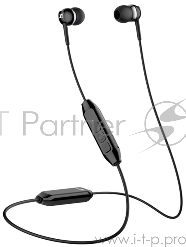 Наушники беспроводные Sennheiser CX150 BT BLACK Bluetooth 5.0 внутриканальные 17-20000Гц 112дБ микрофон, до 10 часов работы, чехол, сменные амбюшуры, держатель воротничок черные