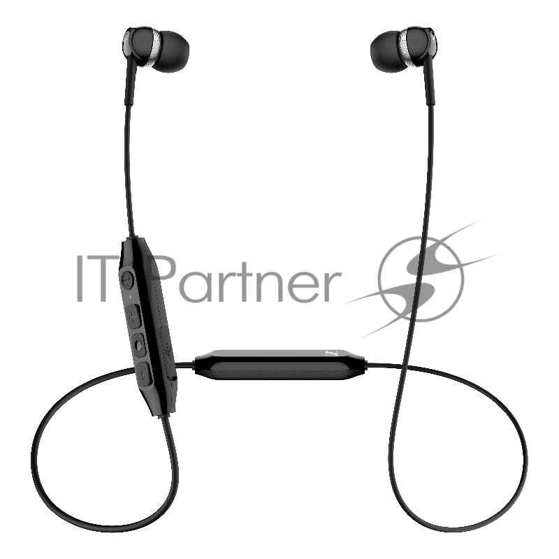Наушники беспроводные Sennheiser Наушники беспроводные Sennheiser/ Bluetooth 5.0 внутриканальные 17-20000Гц 112дБ микрофон, до 10 часов работы, чехол, сменные амбюшуры, черные 508382