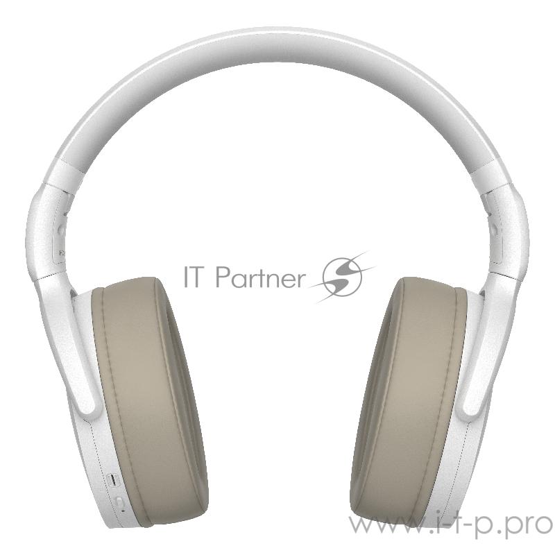 Наушники беспроводные Sennheiser Наушники беспроводные Sennheiser/ Bluetooth 5.0, накладные складные закрытые 18-22000Гц, 108дБ, микрофон, до 30 часов работы, аудиокедеки: SBC, AAC, AptX™, AptX™ Low Latency, белые, 508385