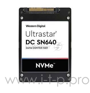 Накопитель твердотельный WD Твердотельный накопитель SSD Western Digital Ultrastar DC SN640 WUS4BB038D7P3E1 (0TS1962) 3840ГБ 2,5 U.2 PCIe 3.0 x4 NVMe (96L BICS4 3D TLC) 0.8DWPD