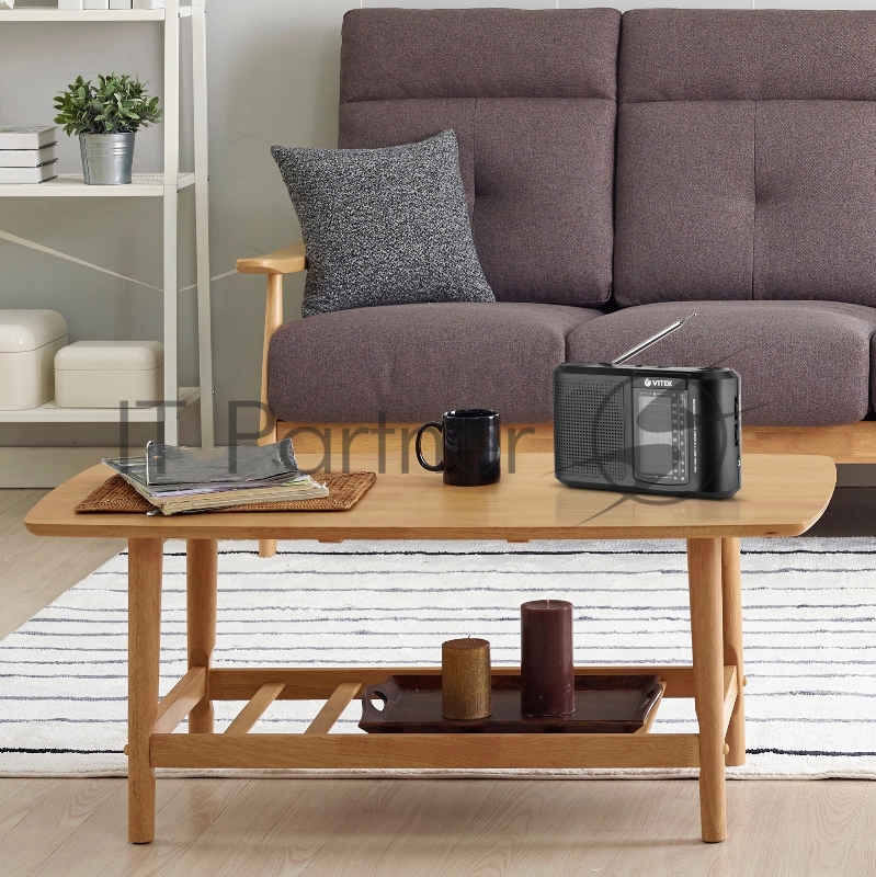 Радиоприемник Vitek VT-3590 BK черный ()