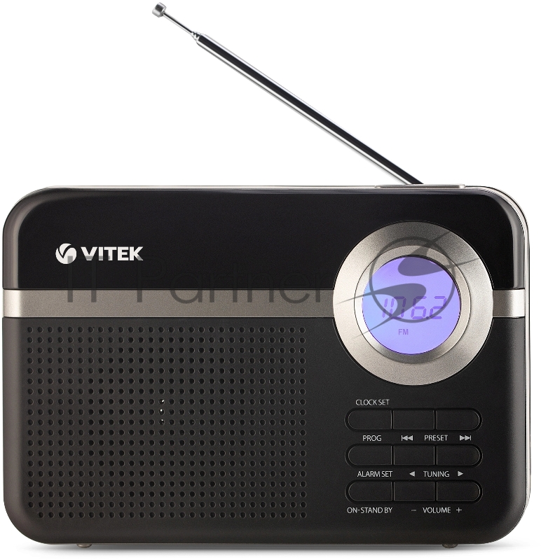 Радиоприемник VITEK VT-3592(BK) Тип батареек UM-2/С.Выходная мощность 1 вт.