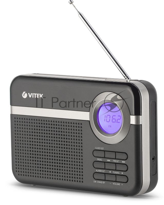 Радиоприемник VITEK VT-3592(BK) Тип батареек UM-2/С.Выходная мощность 1 вт.