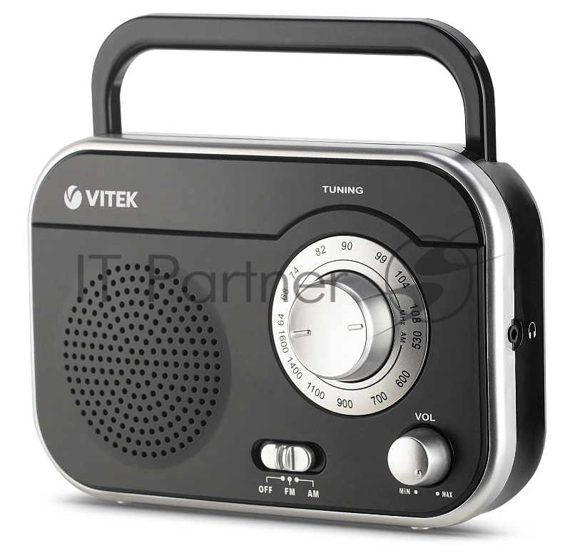 Радиоприемник VITEK VT-3593 (BK) Выходная мощность 1 вт.Динамики 1.Тип батареек UM-2/C
