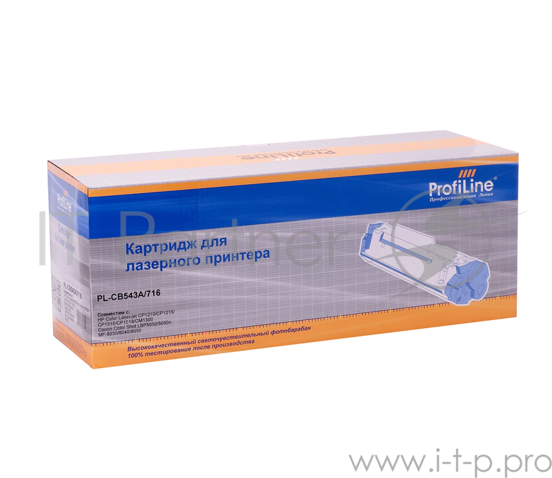 Картридж PL-CB543A/716 для принтеров HP Color LaserJet CP1210/CP1215/CP1510/CP1518/CM Canon Color Shot LBP 5050/5970/5975, MF-8030/8040/8050 Magenta 1400 копий ProfiLine