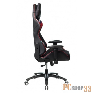 Кресло игровое Бюрократ VIKING 4 AERO RUS две подушки белый/синий/красный черный искусст.кожа/ткань