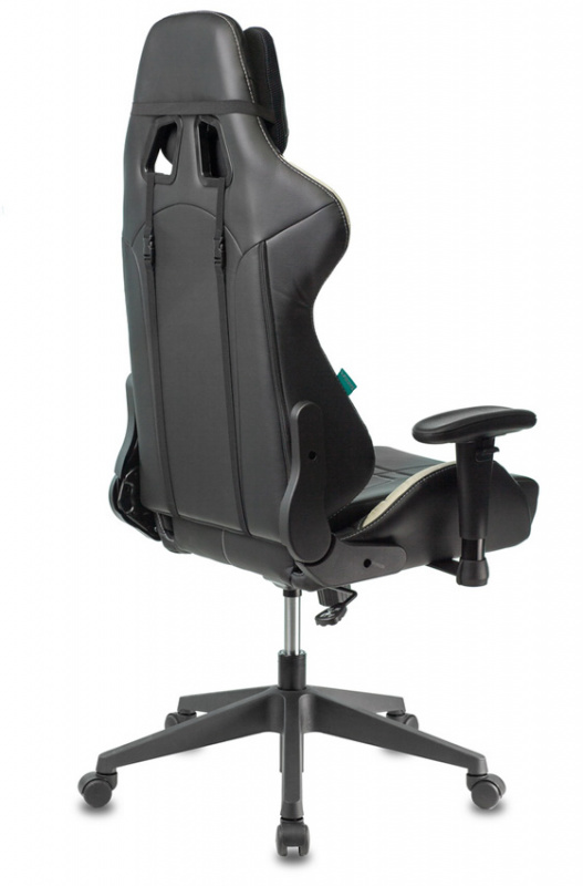 Кресло игровое Бюрократ VIKING 5 AERO WHITE черный/белый искусственная кожа