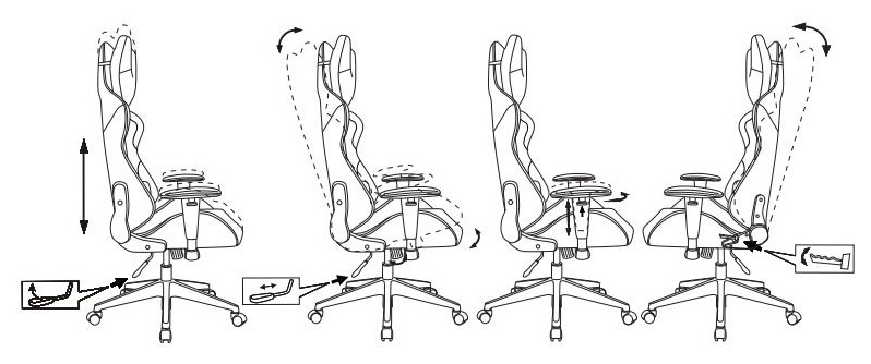 Кресло игровое Бюрократ VIKING 5 AERO YELLOW черный/желтый искусственная кожа