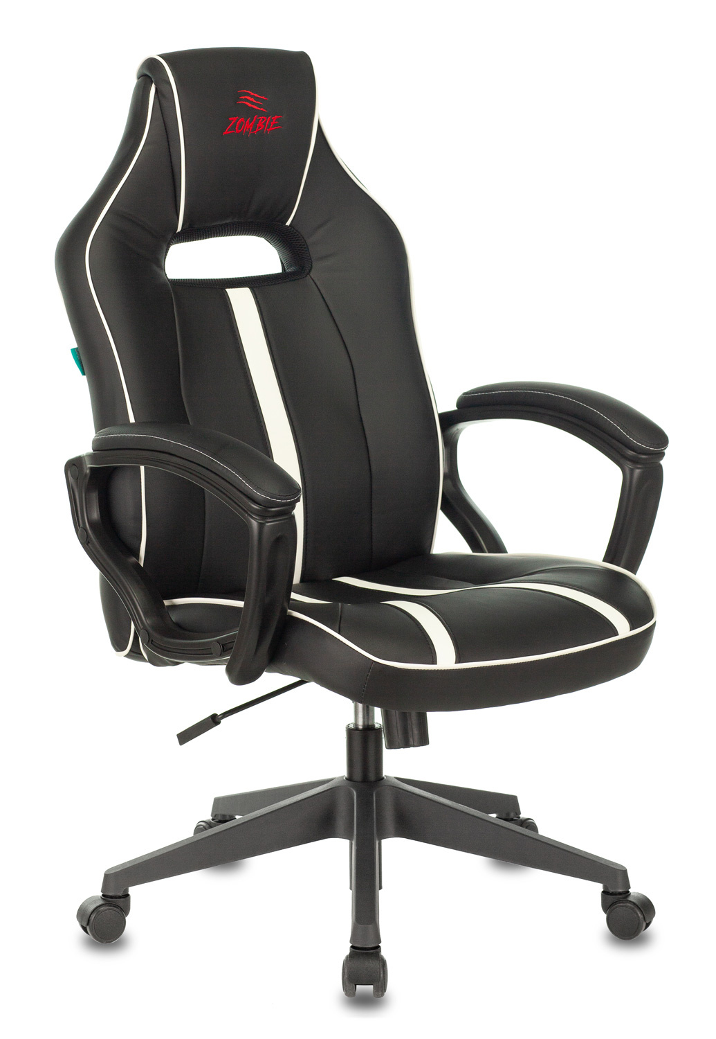 Кресло игровое Бюрократ VIKING ZOMBIE A3 WH черный/белый искусственная кожа