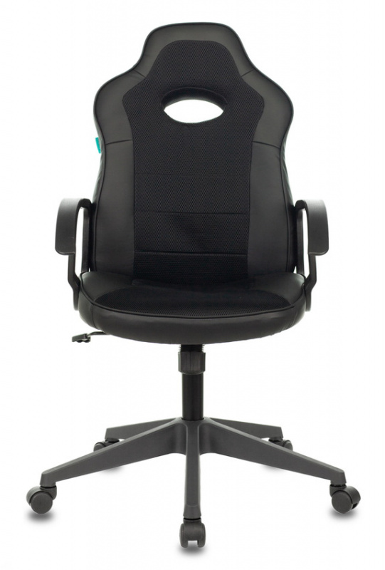 Кресло игровое Бюрократ VIKING-11/BLACK черный искусст.кожа/ткань