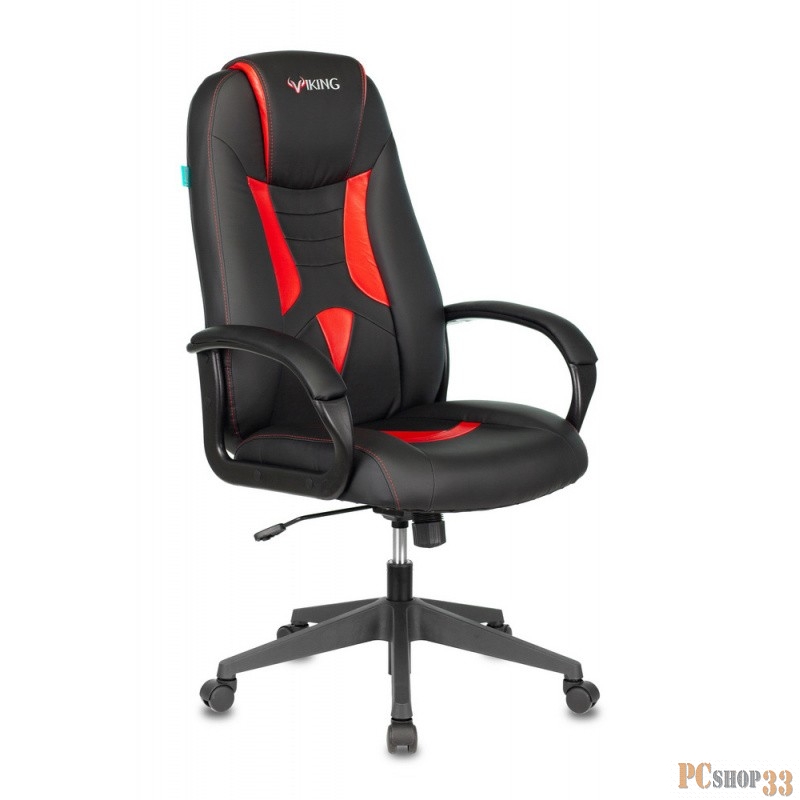 Кресло игровое Бюрократ VIKING-8N/BL-RED черный/красный искусственная кожа