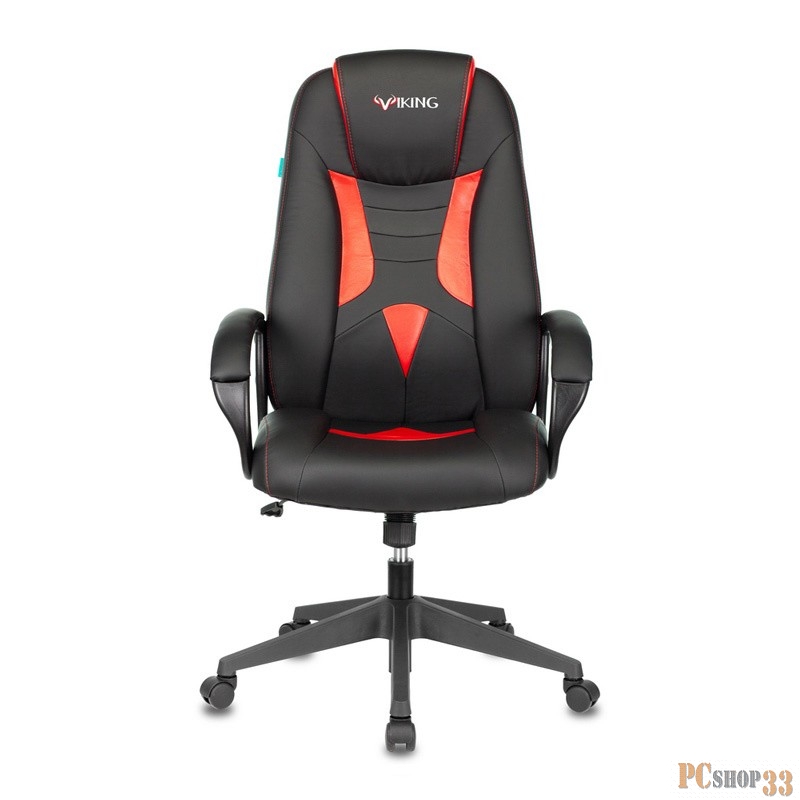 Кресло игровое Бюрократ VIKING-8N/BL-RED черный/красный искусственная кожа