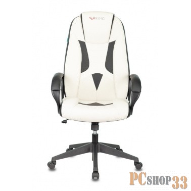 Кресло игровое Бюрократ VIKING-8N/WH-BLACK белый/черный искусственная кожа