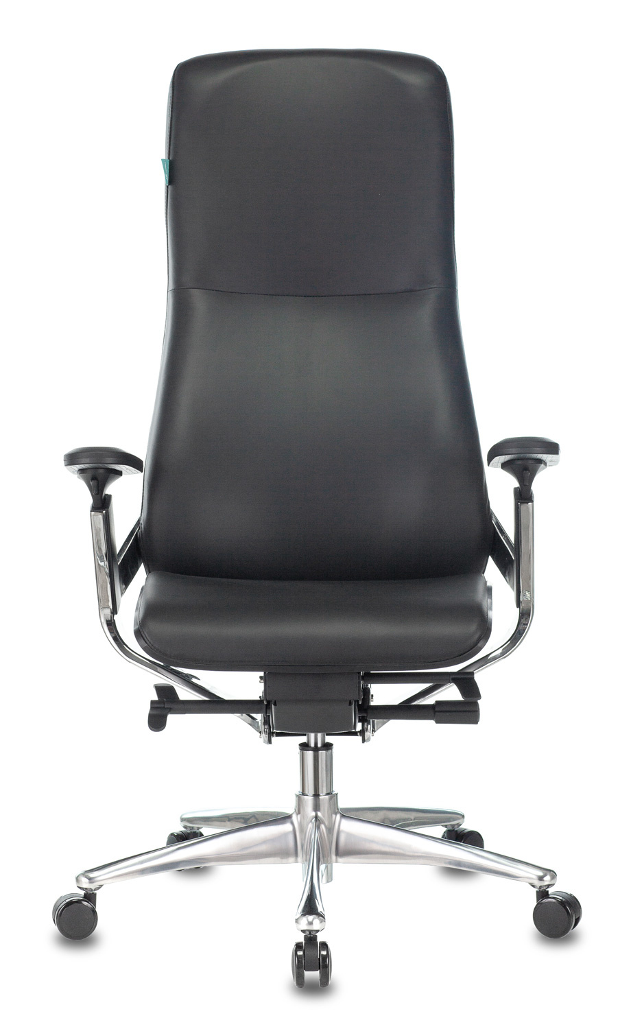 Кресло руководителя Бюрократ _ARTI/BLACK черный кожа крестовина алюминий