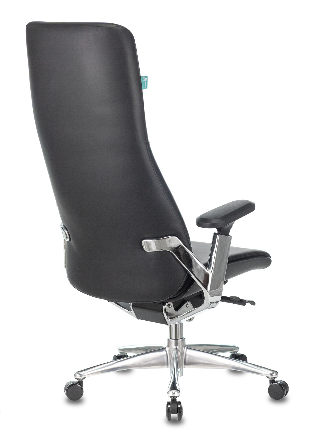 Кресло руководителя Бюрократ _ARTI/BLACK черный кожа крестовина алюминий
