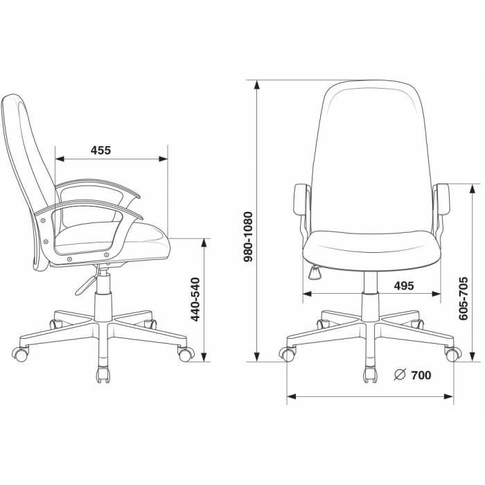 Кресло руководителя Бюрократ CH-808LT/#B черный 3C11 НА ПИАСТРЕ