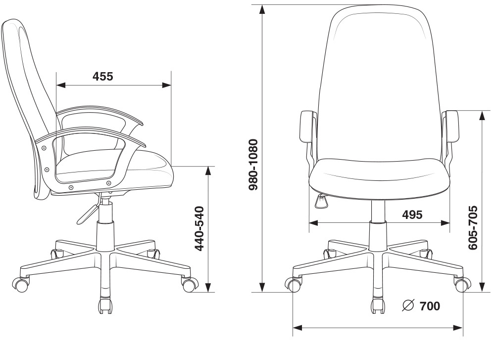 Кресло руководителя Бюрократ CH-808LT/#G серый 3C1 НА ПИАСТРЕ