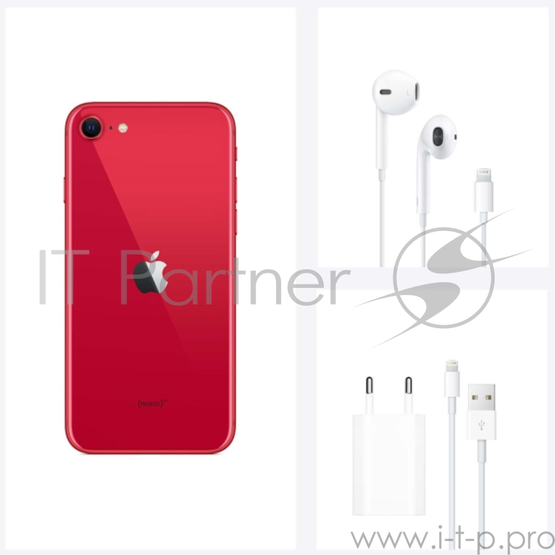 Смартфон Apple MX9U2RU/A iPhone SE 2020 64Gb красный моноблок 3G 4G 1Sim 4.7 750x1334 iPhone iOS 13 12Mpix 802.11 a/b/g/n/ac/ax NFC GPS GSM900/1800