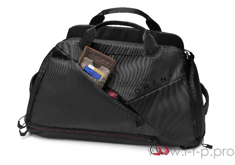 Сумка для ноутбука 17 HP OMEN Transceptor Duffel Bag черный синтетика (7MT82AA)