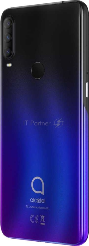 Смартфон Alcatel 5029Y 3L 64Gb 4Gb синий моноблок 3G 4G 2Sim 6.22 720x1520 Android 10 48Mpix 802.11 b/g/n NFC GPS GSM900/1800 GSM1900 TouchSc MP3 FM