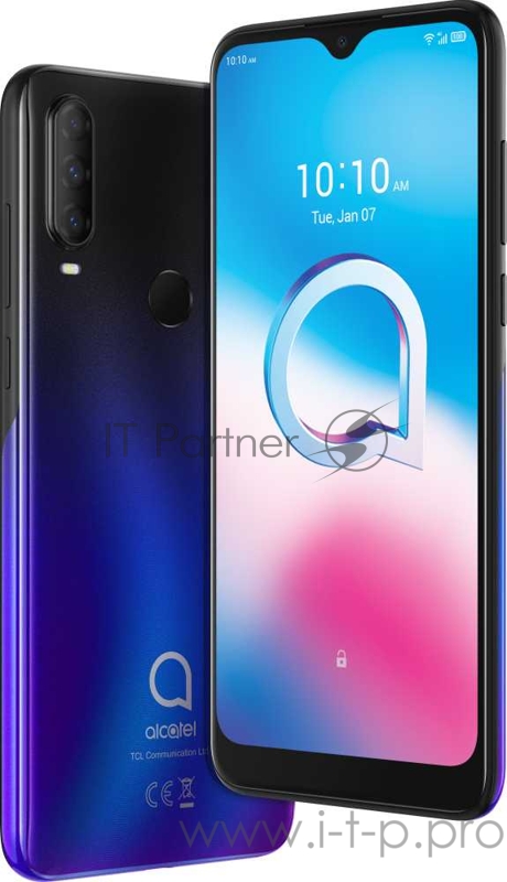 Смартфон Alcatel 5029Y 3L 64Gb 4Gb синий моноблок 3G 4G 2Sim 6.22 720x1520 Android 10 48Mpix 802.11 b/g/n NFC GPS GSM900/1800 GSM1900 TouchSc MP3 FM