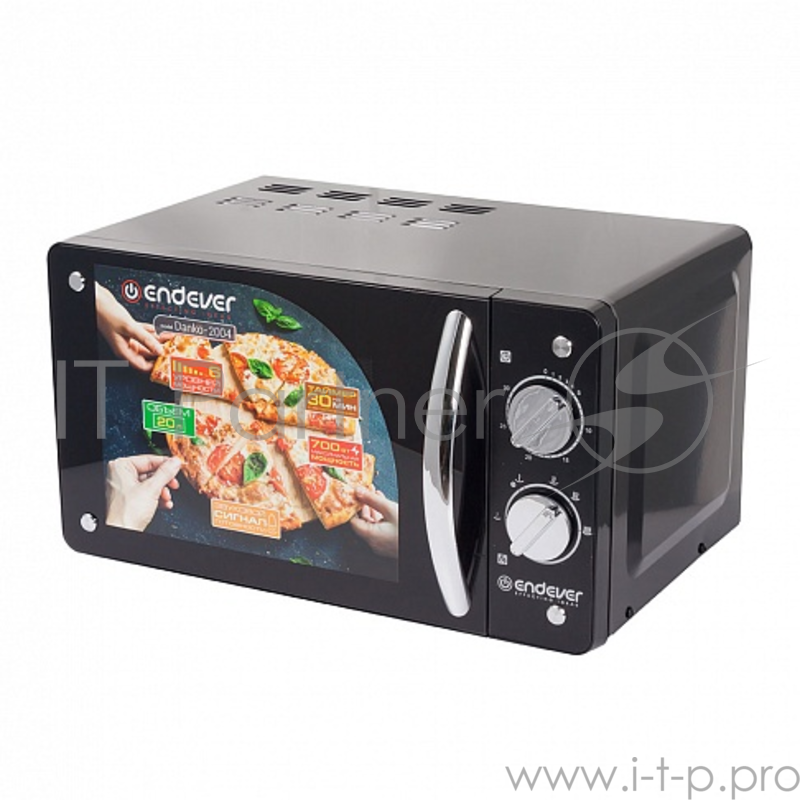 Микроволновая печь ENDEVER Danko 2004, 20 л., мех. управ, 700 Вт., чёрный