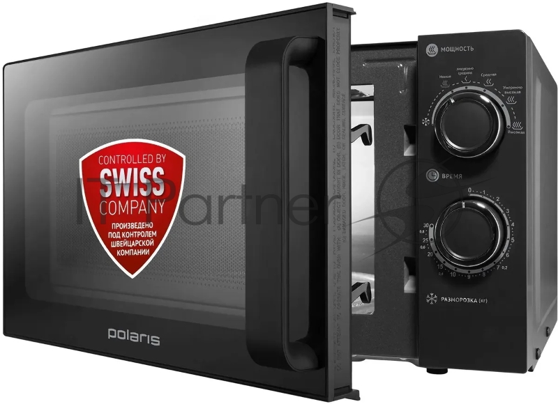 Микроволновая печь Polaris PMO 2001 RUS, соло, 20 л, Графитовый