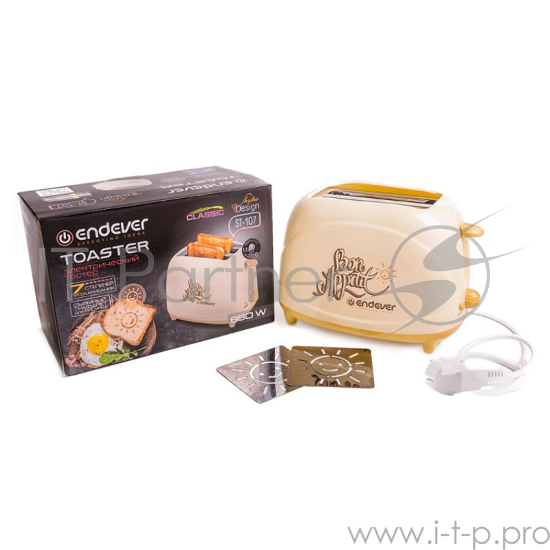 Тостер Endever Skyline ST-107, бежевый