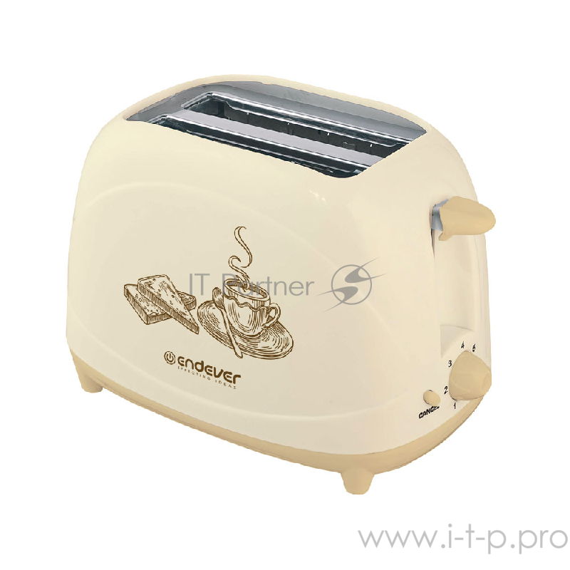 Тостер Endever Skyline ST-108, бежевый