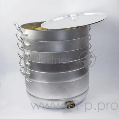 Мантоварка электрическая ЧУДО Праздничная, 6 сеток, 15л, (до 150мант), 2 кВт