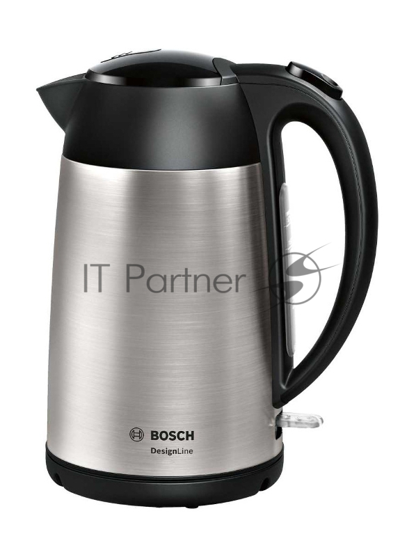 Чайник электрический Bosch TWK3P420 1.7л. 2400Вт черный (корпус: нержавеющая сталь)