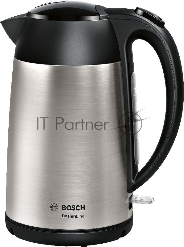 Чайник электрический Bosch TWK3P420 1.7л. 2400Вт черный (корпус: нержавеющая сталь)