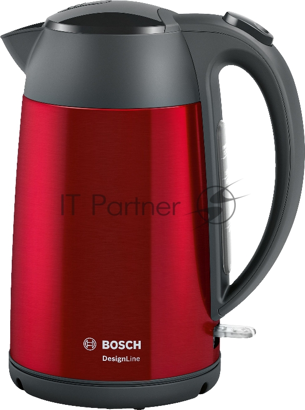 Чайник электрический Bosch TWK3P424 1.7л. 2400Вт красный (корпус: нержавеющая сталь)