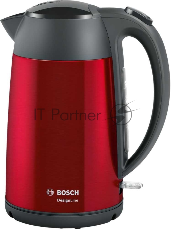 Чайник электрический Bosch TWK3P424 1.7л. 2400Вт красный (корпус: нержавеющая сталь)