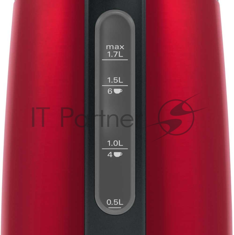 Чайник электрический Bosch TWK3P424 1.7л. 2400Вт красный (корпус: нержавеющая сталь)