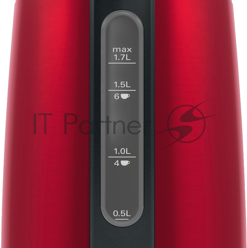 Чайник электрический Bosch TWK3P424 1.7л. 2400Вт красный (корпус: нержавеющая сталь)