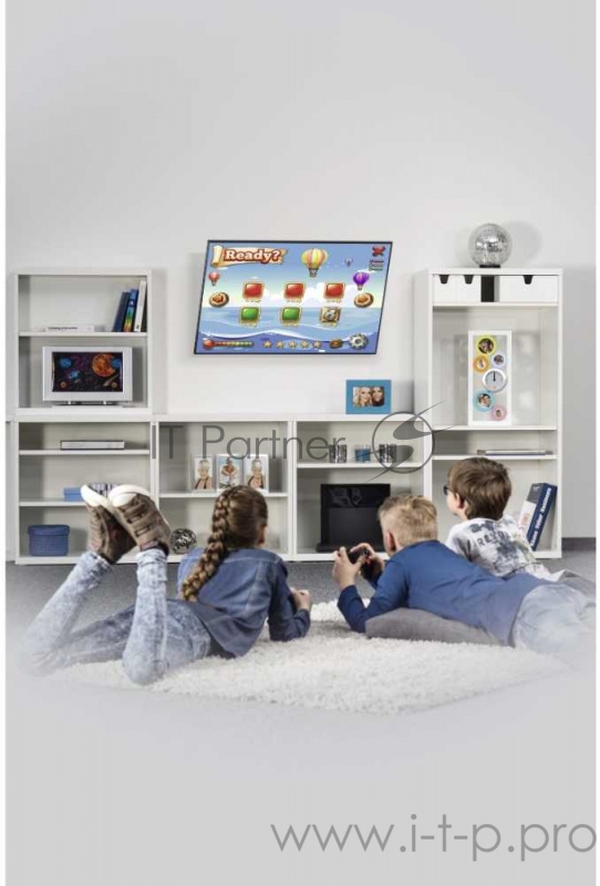 Кронштейн для телевизора Hama H-118069 черный 32-65 макс.35кг настенный фиксированный