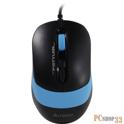 Мышь A4 Fstyler FM10 черный/синий оптическая (1600dpi) USB (4but)