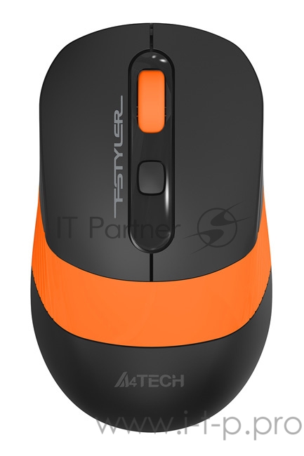 Мышь A4 Fstyler FG10S черный/оранжевый оптическая (2000dpi) silent беспроводная USB (4but)