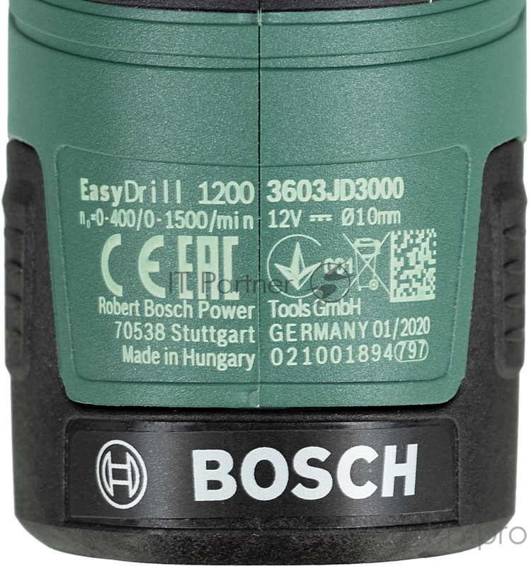Дрель-шуруповерт Bosch EasyDrill 1200 аккум. патрон:быстрозажимной (кейс в комплекте)