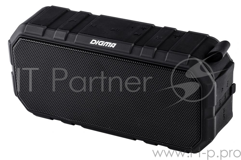 Колонка портатитвная Digma S-40 черный 10W 1.0 BT 2000mAh