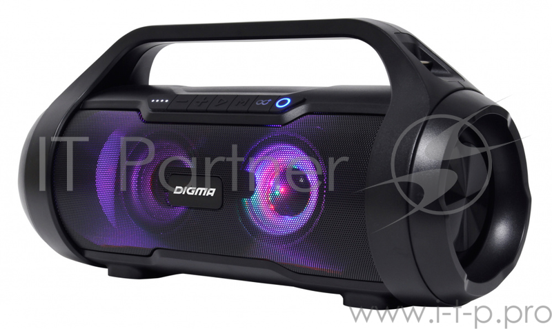 Колонка порт. Digma S-34 черный 25W 1.0 BT/USB 3000mAh (SP3425B)