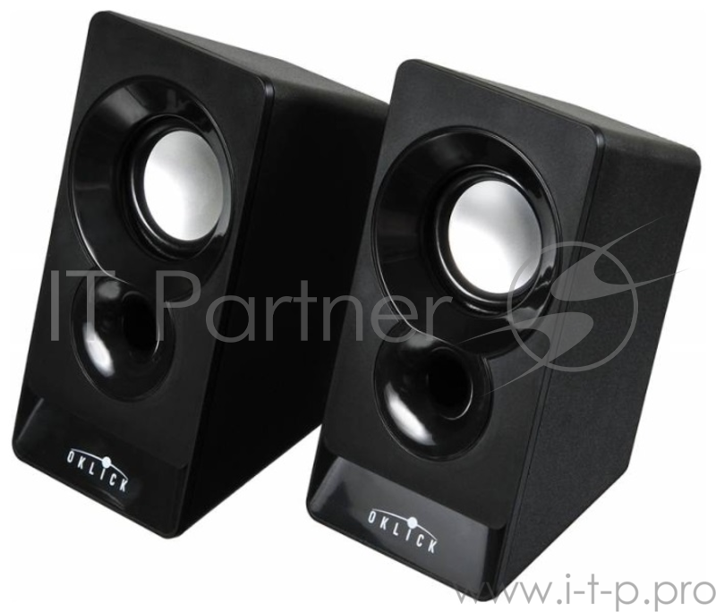 Колонки Oklick OK-165 2.0 черный 6Вт