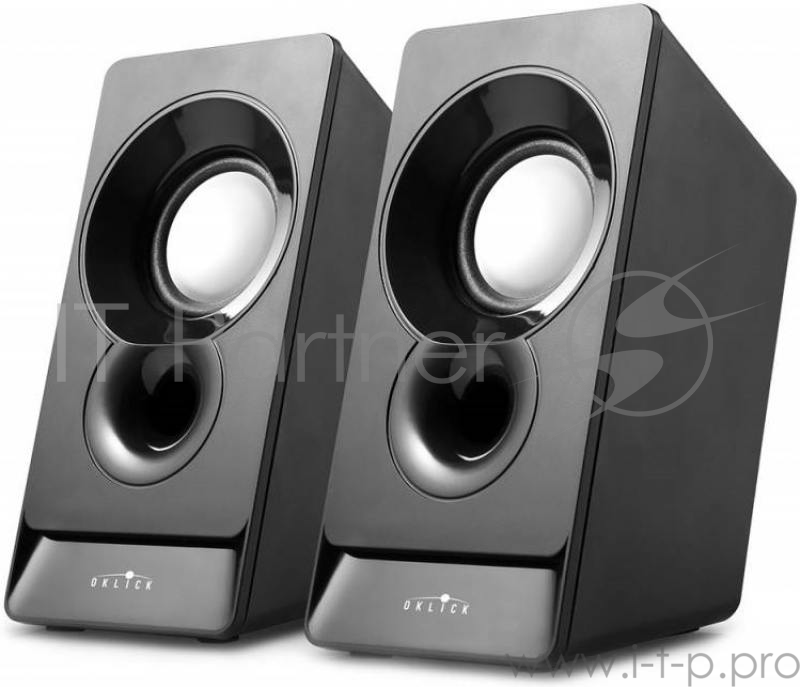 Колонки Oklick OK-165 2.0 черный 6Вт