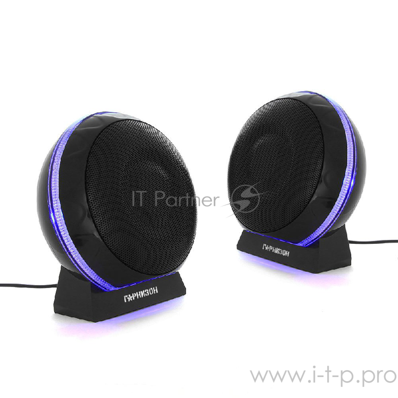 Акустическая система 2.0 Гарнизон GSP-150, черный, 6 Вт, FTB-динамики, материал- пластик, USB - питание