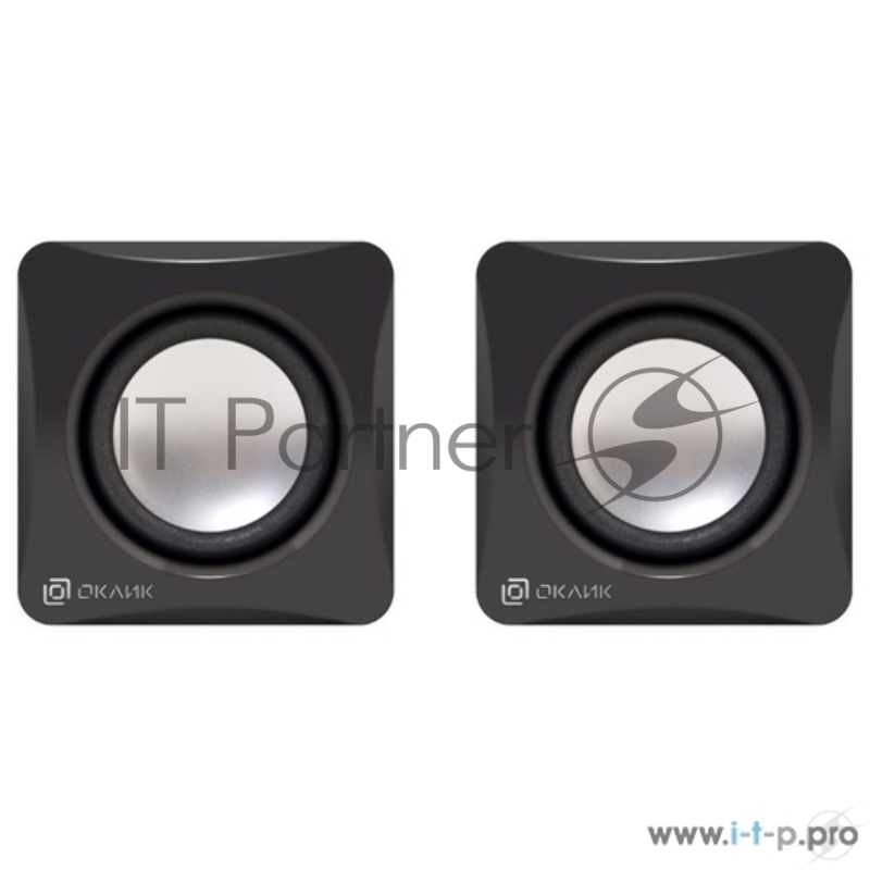 Колонки Oklick OK-330 2.0 черный 6Вт