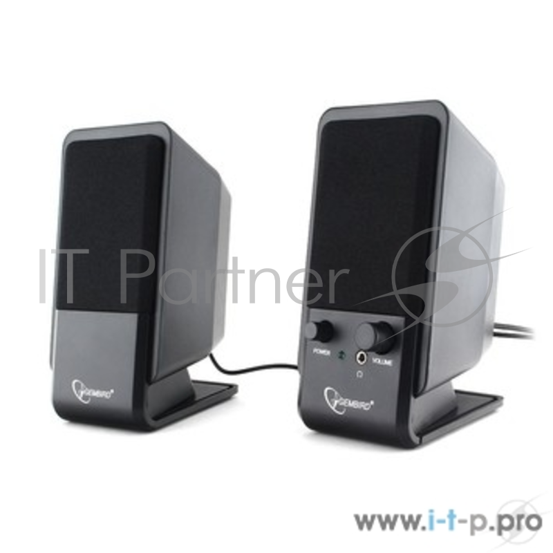 Акустическая система Gembird SPK-510, черный, 6 Вт, рег. громкости, разъём для наушников,USB-питание