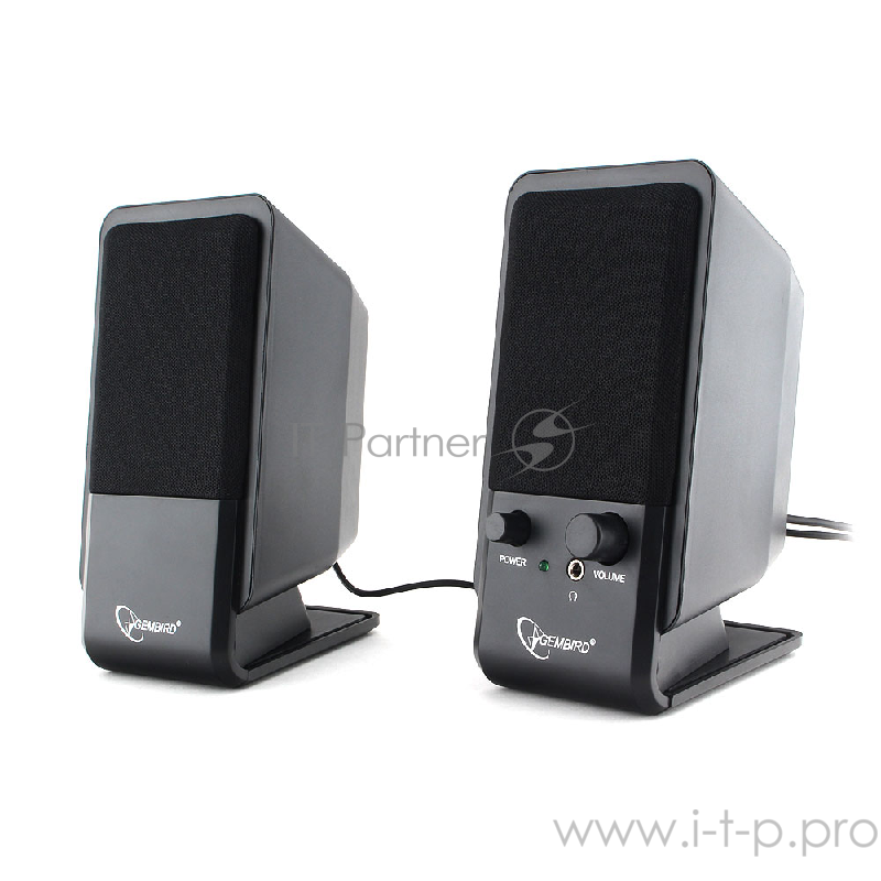 Акустическая система Gembird SPK-510, черный, 6 Вт, рег. громкости, разъём для наушников,USB-питание