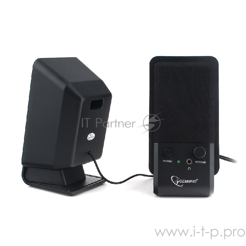 Акустическая система Gembird SPK-510, черный, 6 Вт, рег. громкости, разъём для наушников,USB-питание